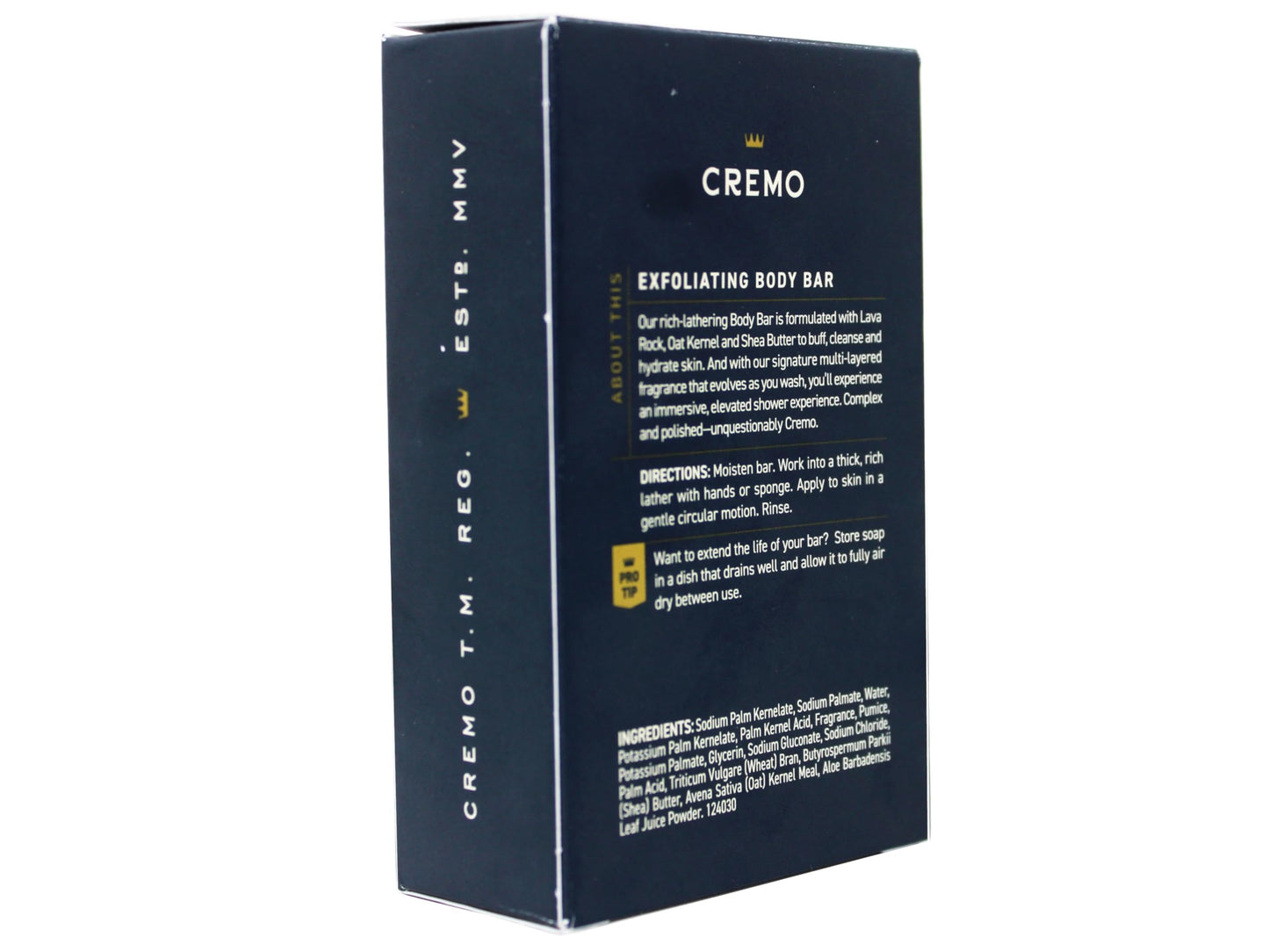 Cremo Exfoliating Body Bars Palo Santo (Reserve Collection) - A Combination of Lava Rock and Oat Kernel Gently Polishes While Shea Butter Leaves Your Beauty & Personal Care Cremo