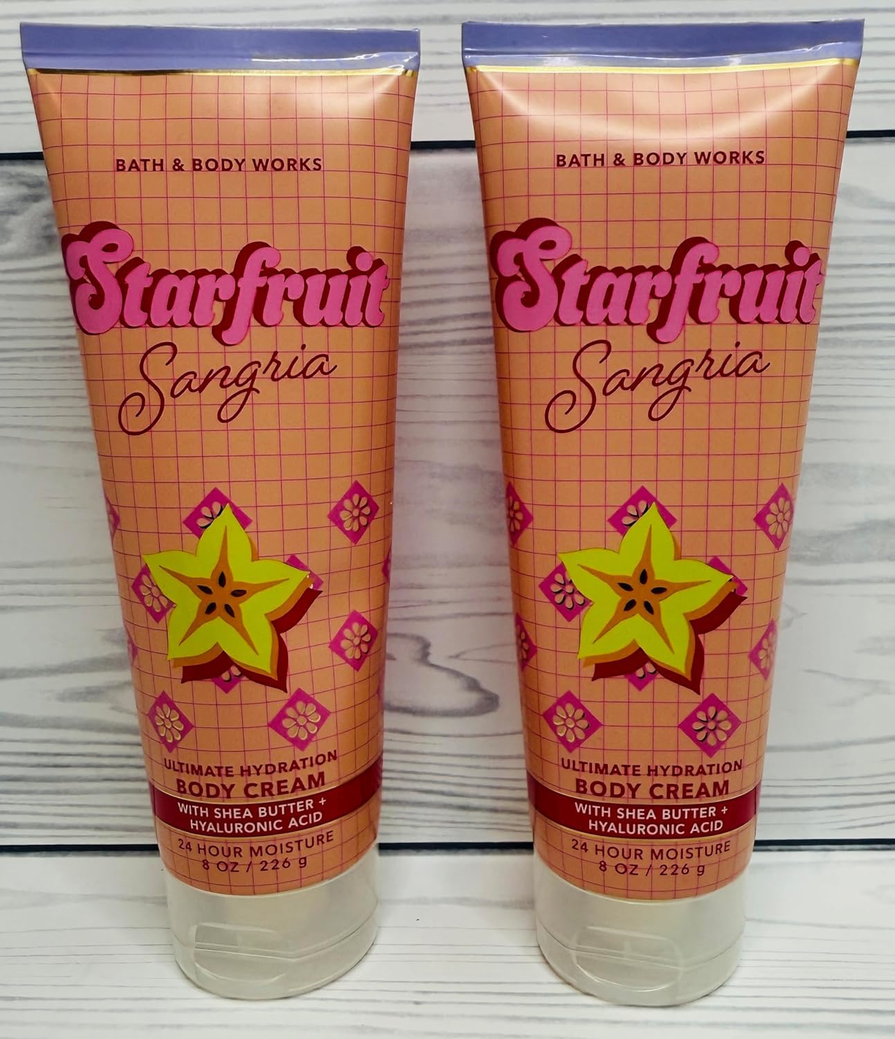 Bath & Body Works Starfruit Sangria Ultimate Hydration Body Cream 8 Ounces Pack of 2 Beauty & Personal Care Bath & Body Works