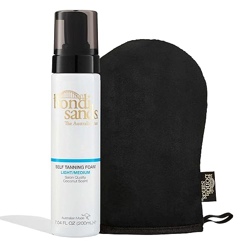 Bondi Sands Light/Medium Self Tanning Foam + Application Mitt | Includes Lightweight Sunless Foam + Reusable Mitt for a Flawless Finish ($30 Value) Beauty & Personal Care Bondi Sands