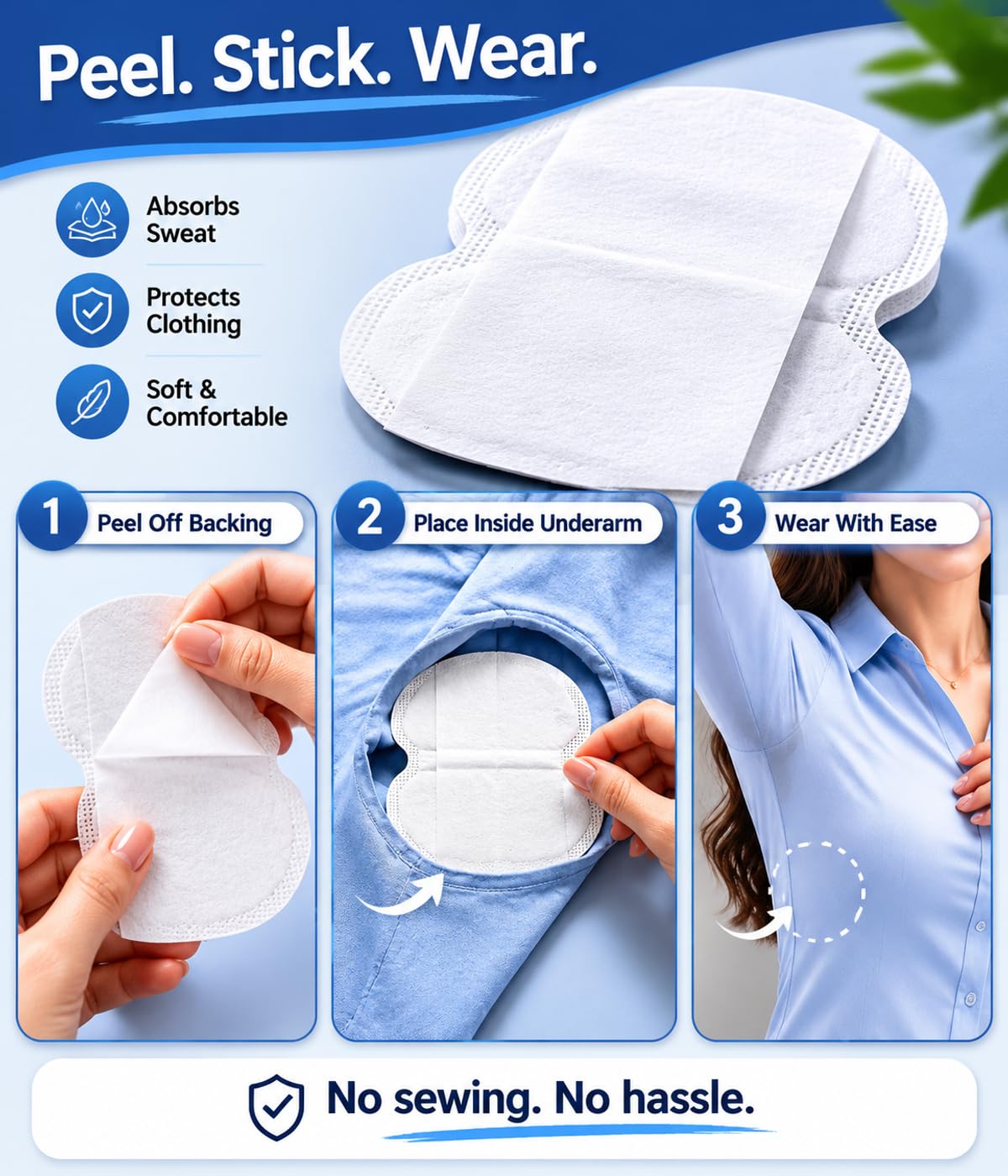 Underarm Sweat Pads -Underarm Sweat Protection, 90 Pieces Beauty and Personal Care KSYKAO