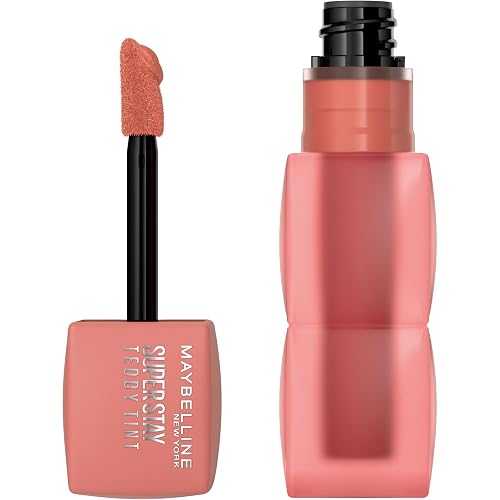 MAYBELLINE Super Stay Teddy Lip Tint, Long Lasting Matte Lipstick for Up To 12HR Wear, Soft Era, 1 Count Beauty & Personal Care MAYBELLINE