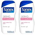 Sanex Dermo Hypo- Allergenic Shower Gel for Very Sensitive Skin Set of 2 x 500 ml by Sanex Beauty & Personal Care Sanex