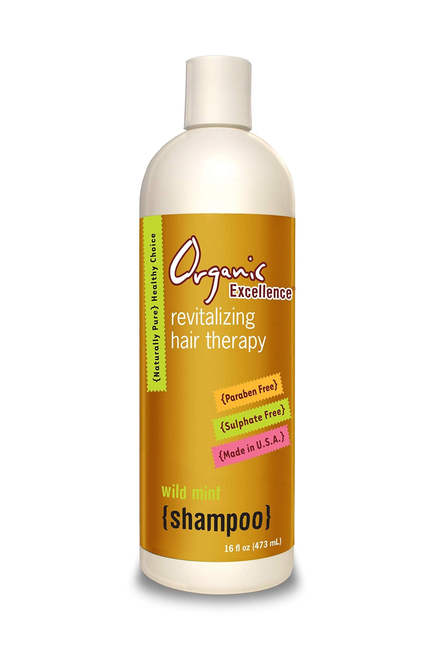 Organic Excellence Wild Mint Shampoo and Conditioner Set Revitalizing Hair Therapy Beauty & Personal Care Organic Excellence