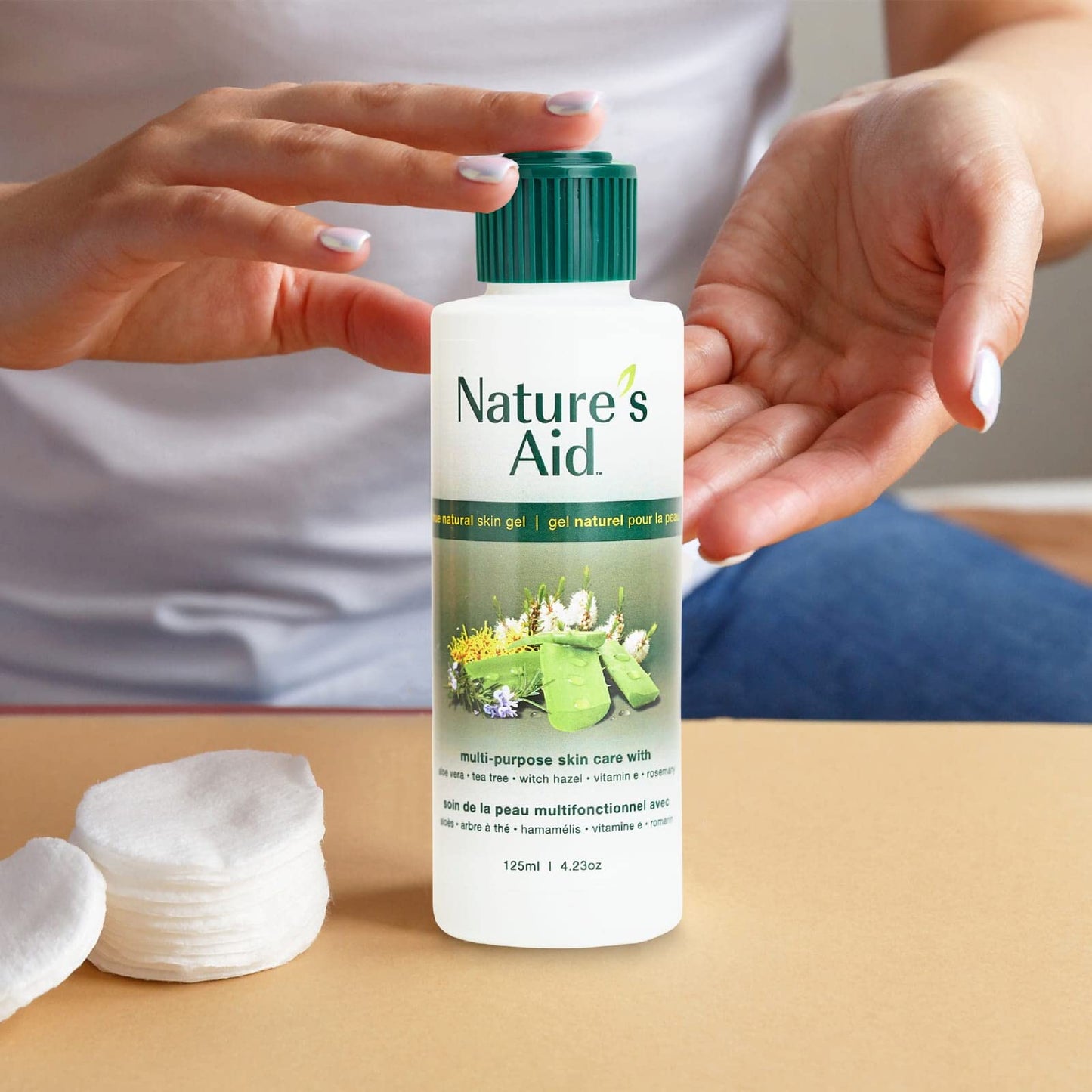 Natures Aid Original Skin Gel 125ml Award-Winning Multipurpose Formula Featuring Aloe Vera Gel Extract - 3X Factor. Works for After Sun Care, Dry Beauty & Personal Care Natures Aid