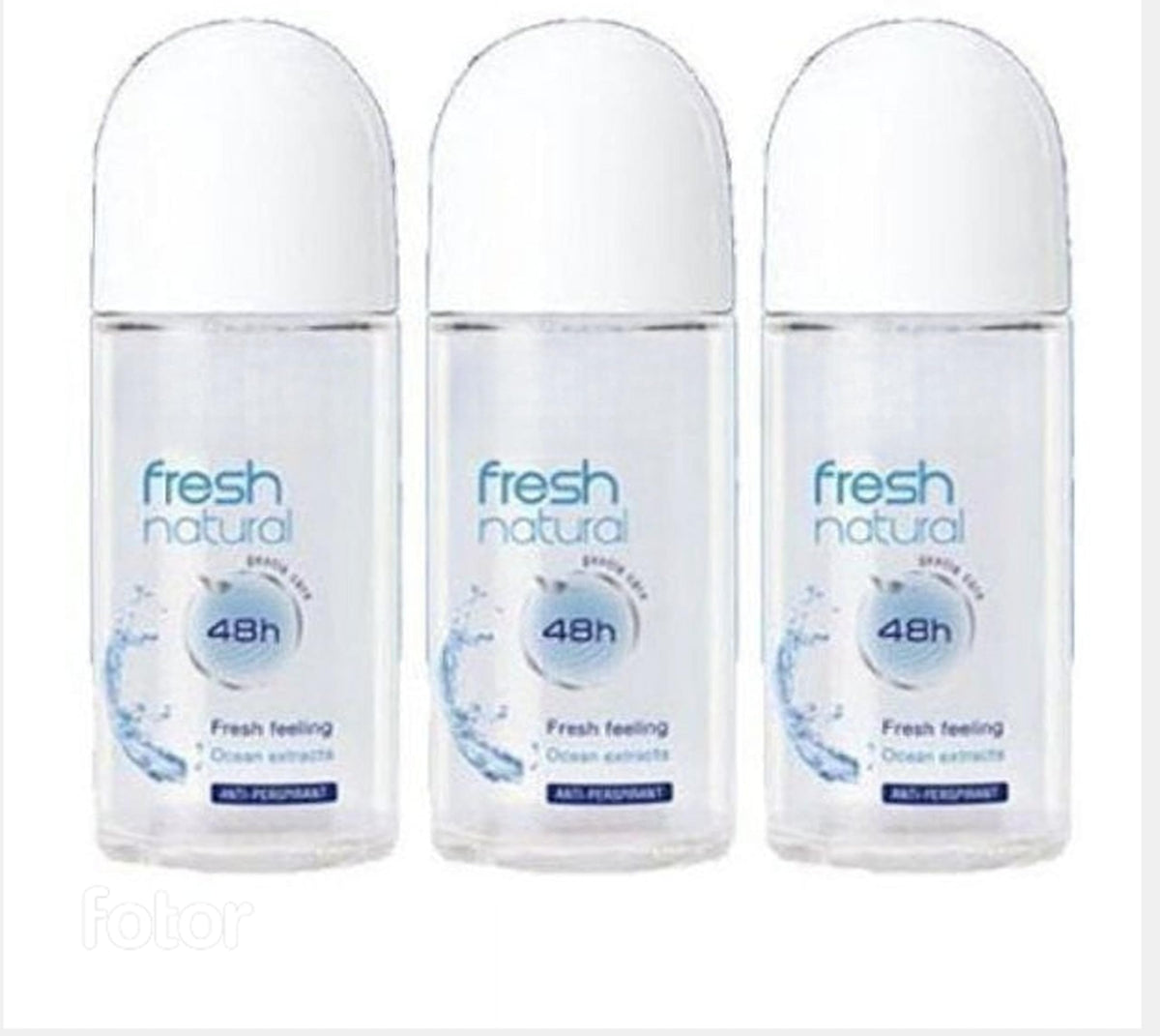 Fresh Natural 48 Hours Deodorant Roll on 50 Ml | (3 Pack) Beauty & Personal Care NIVEA