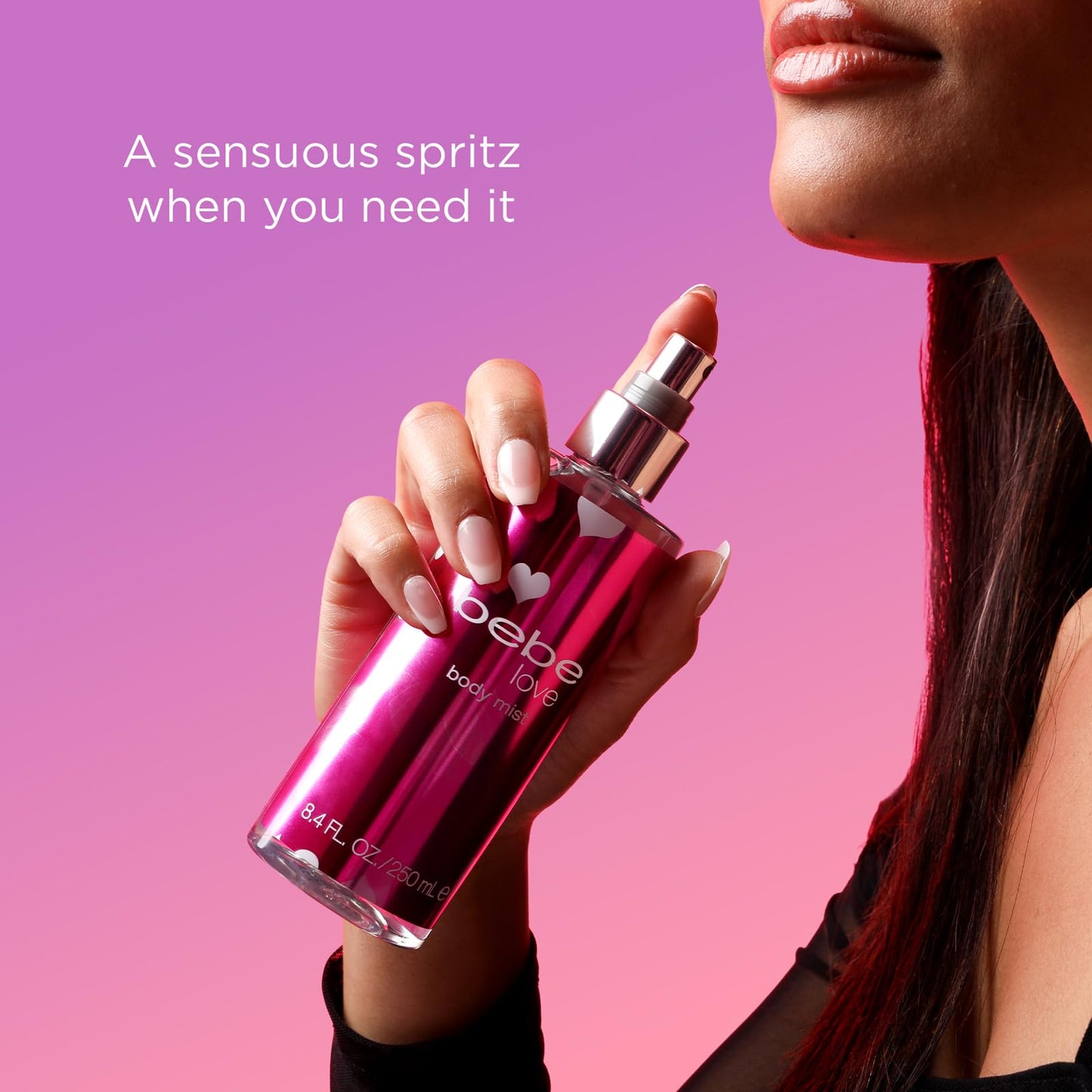 Bebe Love Body Mist - Body Spray for Women - Floral Fruity Fragrance Mist - Romantic Scent with Sicilian Lemon, Redcurrant, and Pink Freesia - 8.4 oz Beauty & Personal Care bebe