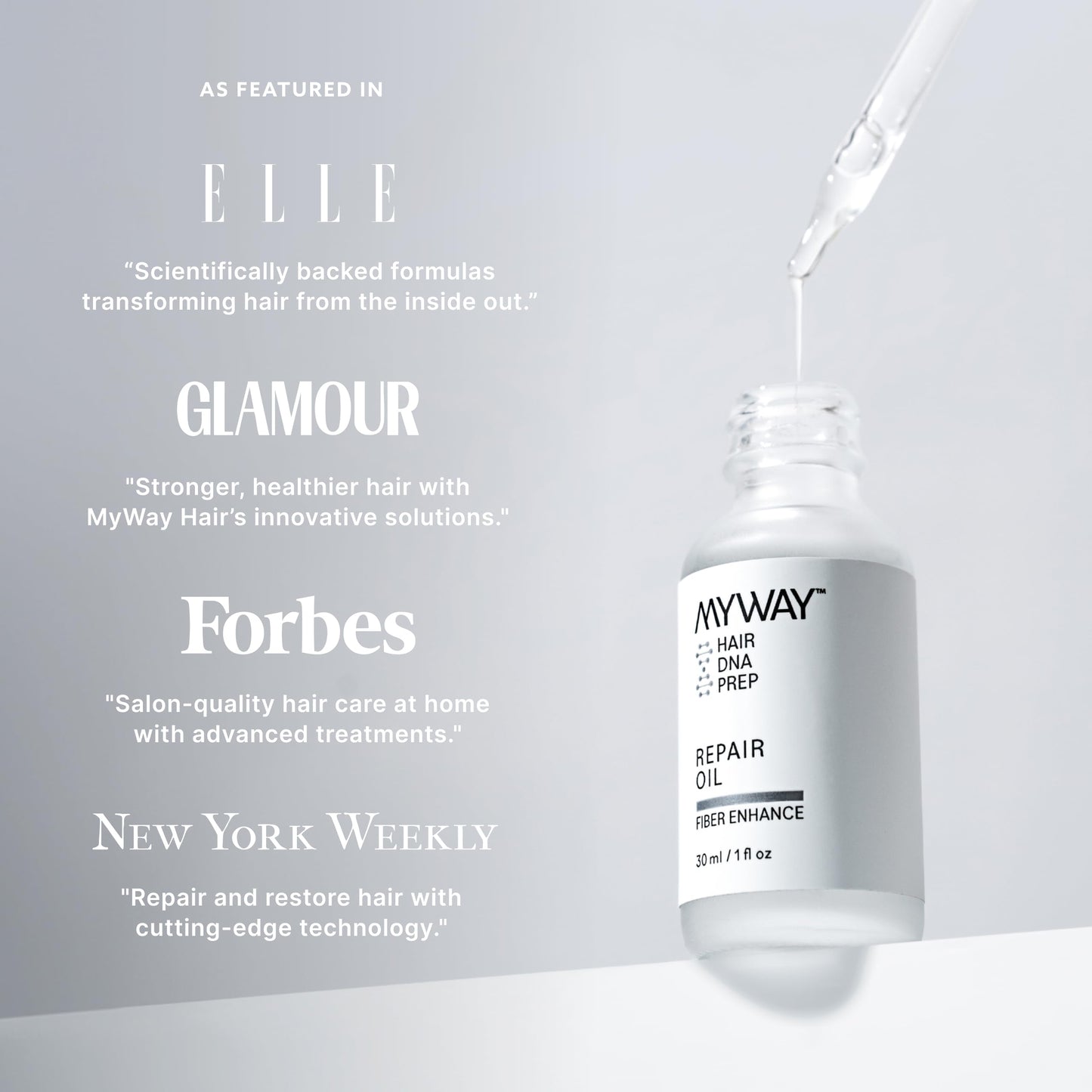 My Way Hair DNA Repair Oil - Restorative and Heat Protectant Oil for Frizz Control - Adds Shine and Seals Split Ends - Paraben, Phthalate, Sulfate Beauty & Personal Care MYWAY HAIR DNA PREP