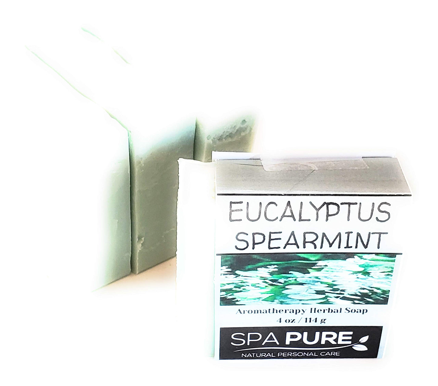 Spa Pure Aromatherapy Luxury Soap, made with plant based ingredients, essential oils, all natural, 4.5 oz each (Eucalyptus Spearmint) Beauty & Personal Care Spa Pure