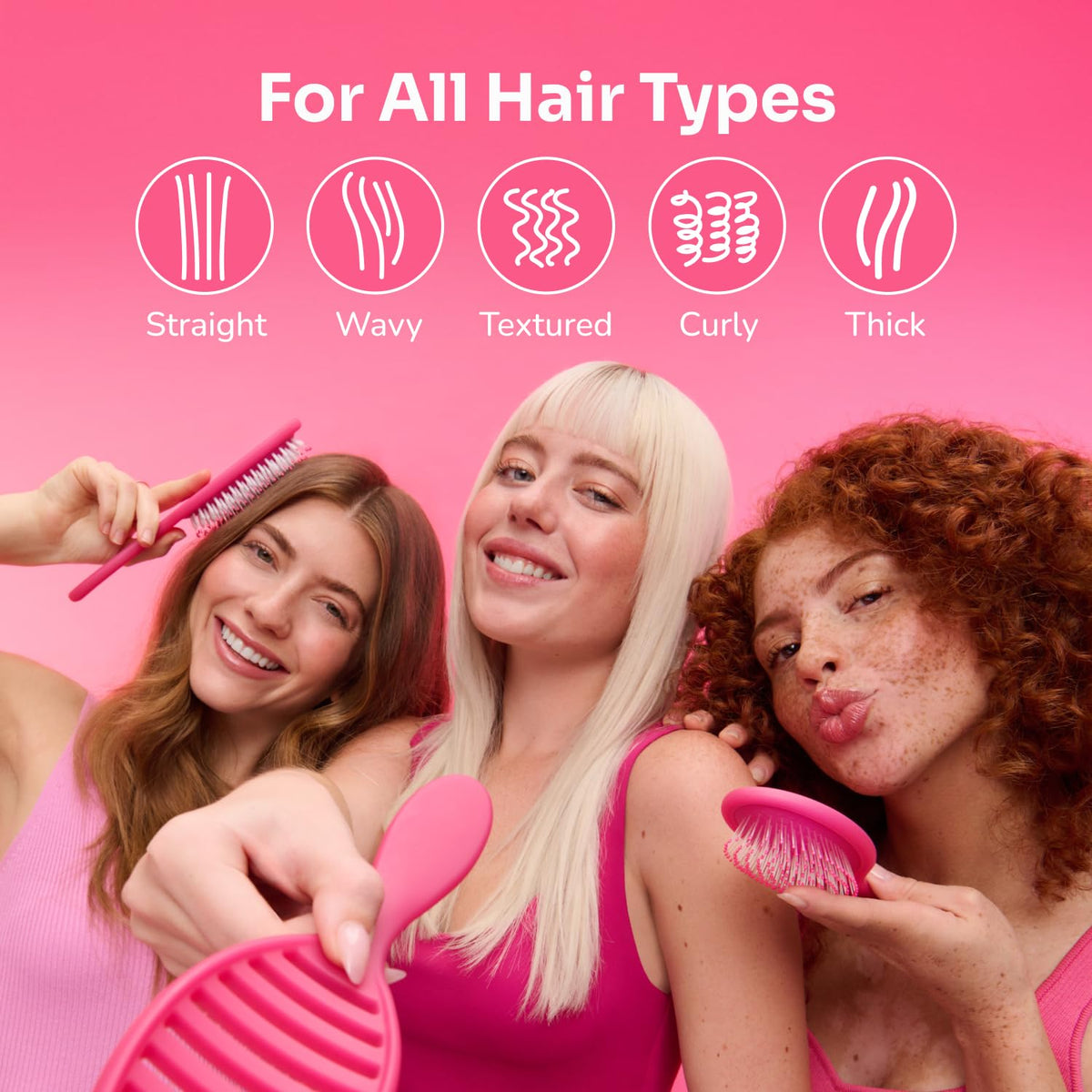 Wet Brush Mini Detangler Hair Brush, Lemon (Tutti Fruitti), Detangling Travel Hairbrush, Ultra-Soft IntelliFlex Bristles Glide Through Tangles with