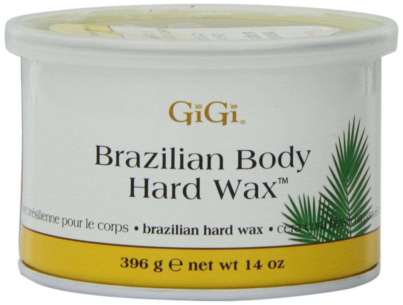 Gigi Tin Brazilian Body Hard Wax 14 Ounce (414ml) (6 Pack) Beauty and Personal Care GiGi