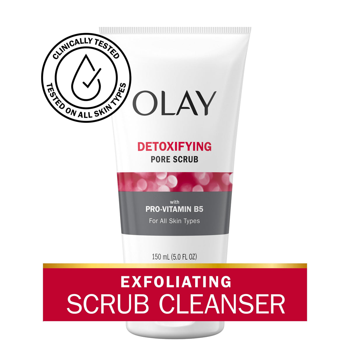 Olay Regenerist Detoxifying Pore Scrub Facial Cleanser, 5 Fl Oz Beauty & Personal Care Olay