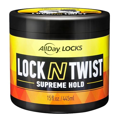 AllDay Locks Lock N Twist Supreme Hold - Extreme Styling Control for Locs, Microlocs, Twists, and Retwists, Provides Edge Control, Strong Hair Gel Beauty & Personal Care AllDay Locks