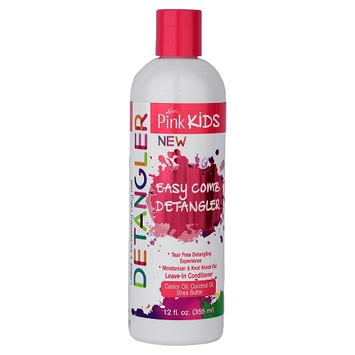 Luster's Pink Kids Easy Comb Detangler, 12 Ounce Made with Castor Oil, Coconut Oil and Shea Butter. Beauty & Personal Care Luster's