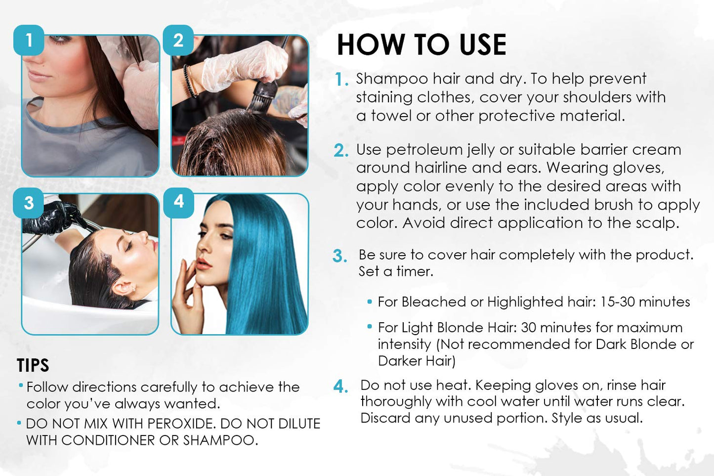 Punky Colour Box Kit Turquoise Semi Permanent Hair Color - Vegan, Cruelty-Free Conditioning Hair Dye, Lasts Up to 35 Washes Beauty & Personal Care Punky