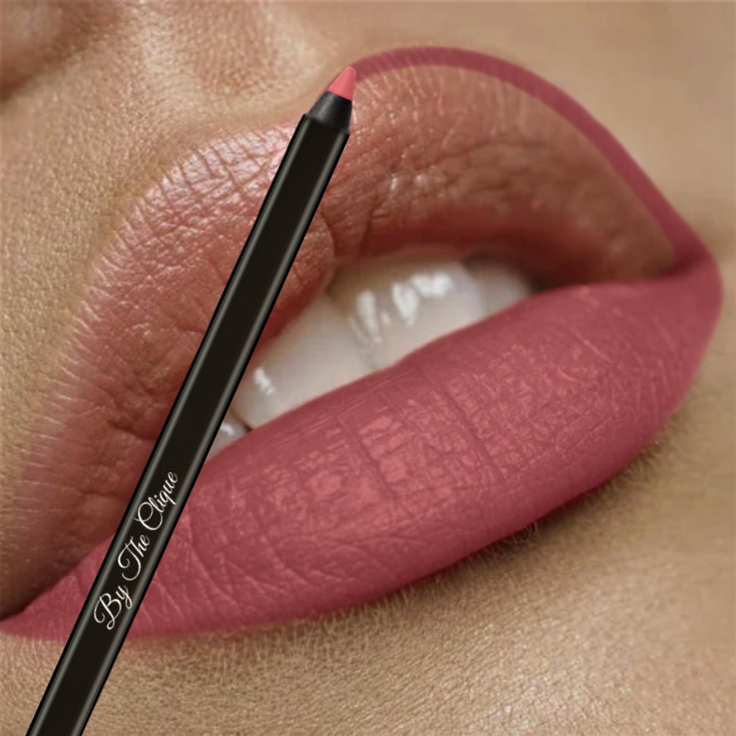 By The Clique Premium Long Lasting Matte Nude Lip Liner Pencil |Beach Babe Deep Nude Pink Ultra Wear Lip Liner Beauty & Personal Care By The Clique