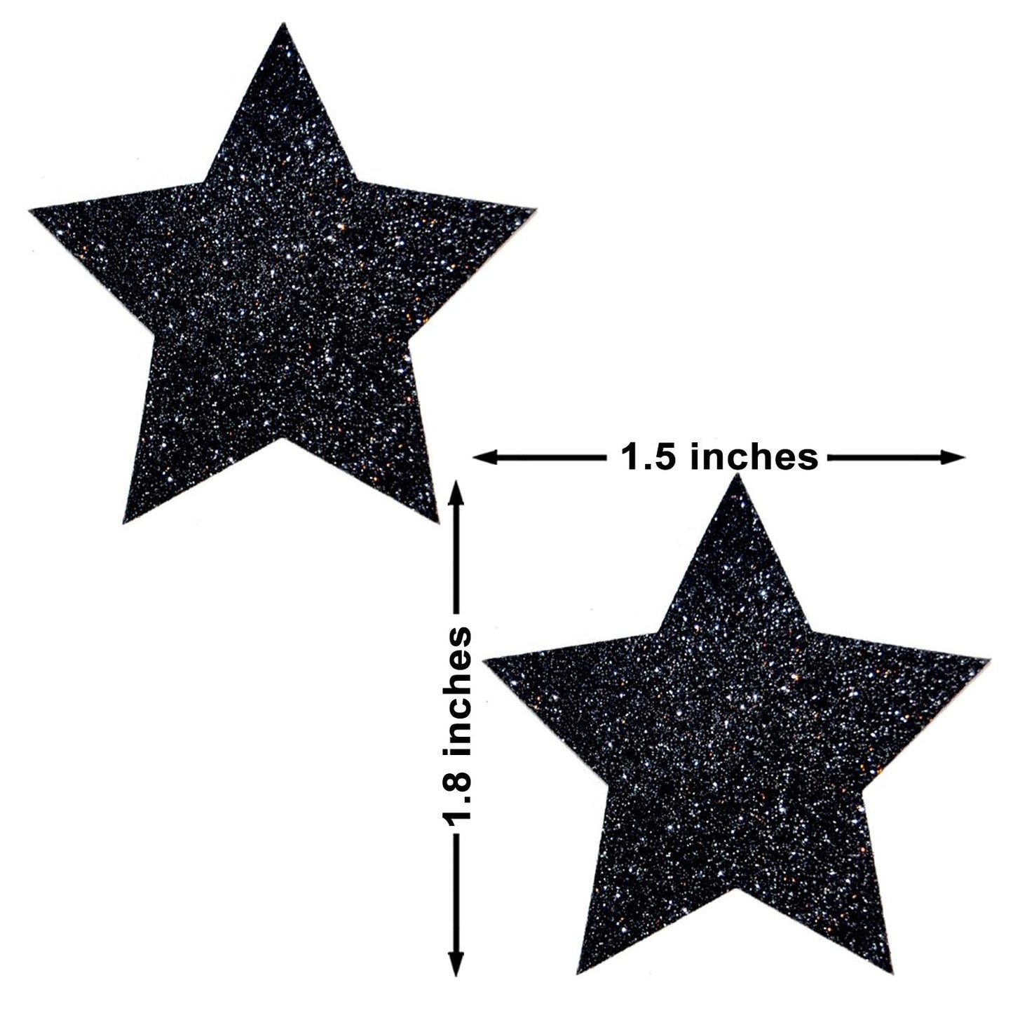 Neva Nude Black Mallice Glitter Starry Nights Bodistix - Glitter Body Stickers for Festivals, Raves, & Parties | Medical Grade Adhesive, Waterproof Beauty & Personal Care Neva Nude