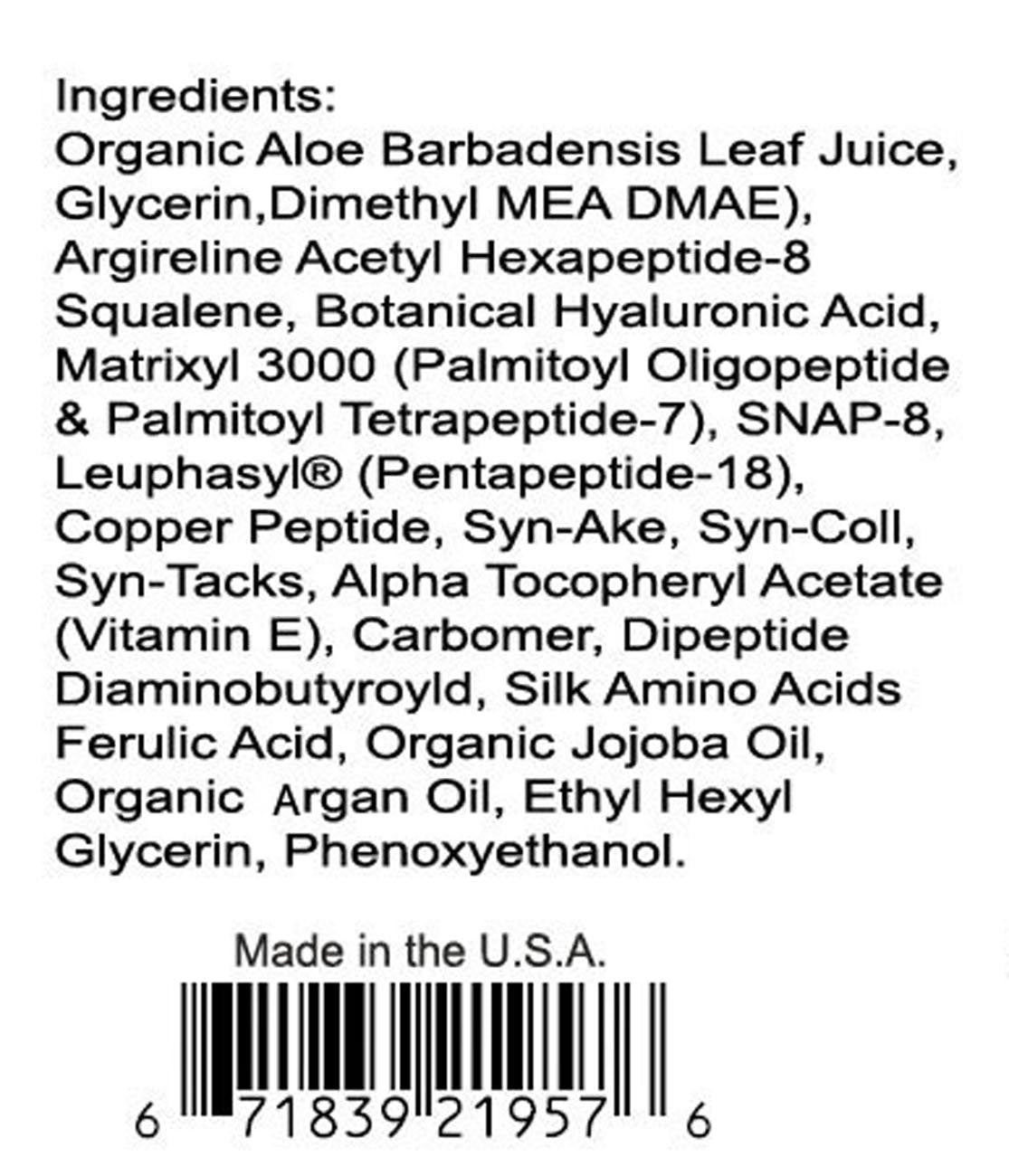 DNA CODE Skin Care Magic Night Serum - No Needle Alternative, 100% Hyaluronic Acid, Peptides, Argan Oil, Vitamin E Beauty & Personal Care DNA Code