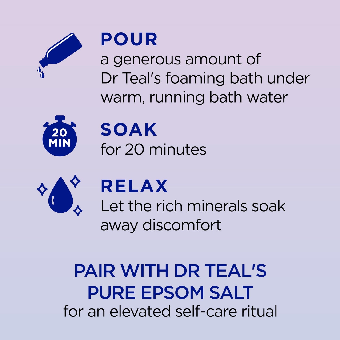 Dr Teal's Foaming Bath With Pure Epsom Salt Sleep Bath With Melatonin & Essential Oils 34 FL OZ Beauty & Personal Care Dr Teal's