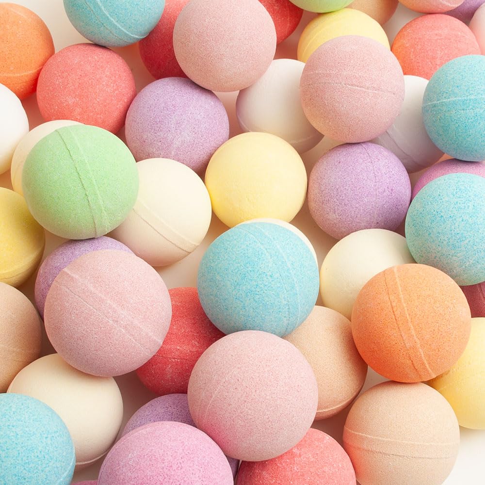 Label Provence Nature - Bath Bombs for Women and Men - Perfect for a Natural Spa Feel - Fizzy Bubble Bath Bomb - Gift for Her/Him - Strawberry Beauty and Personal Care Label Provence Nature