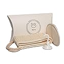 Nara Loofah (lufa) Sponge Set : one face Sponge, one Back and Body Scrubber and a Suction Clip. Sponges to exfoliate Your Body and face. Beauty & Personal Care Nara