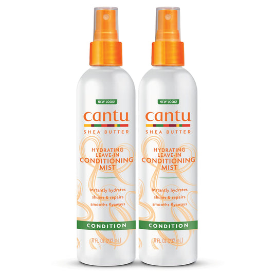 Cantu Leave-In Conditioning Mist with Pure Shea Butter, 8 fl oz (Pack of 2) Beauty & Personal Care Cantu