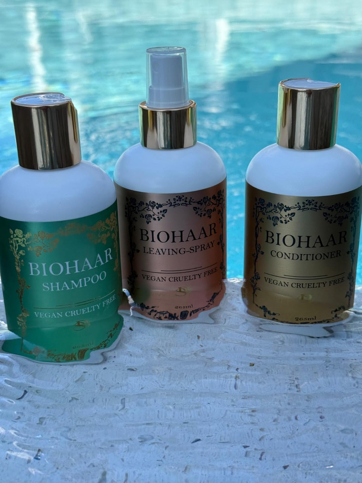 BIOHAAR Hair Care Kit - Shampoo + Conditioner + Leave-In Spray | Vegan, Cruelty-Free | Hydration, Strength & Shine Beauty & Personal Care Biohaar