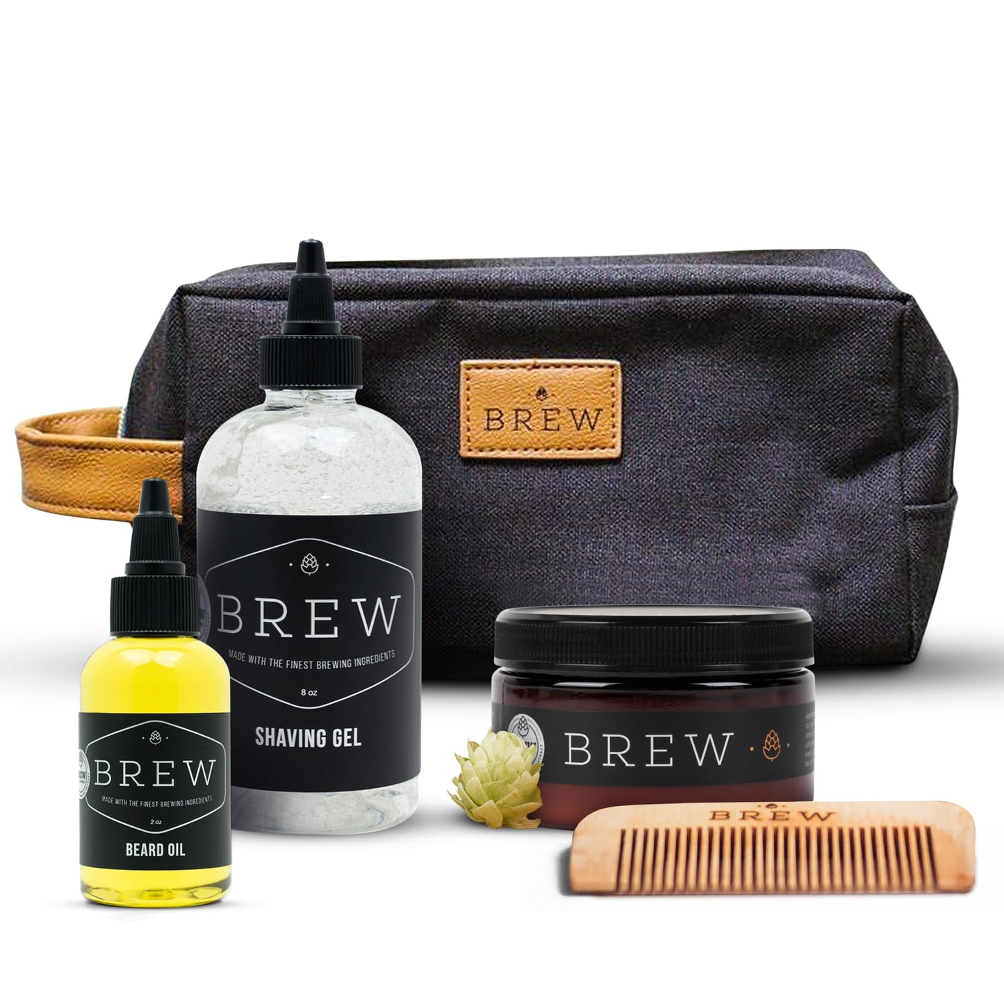Brew Grooming Hair Styling Clay for Men - Matte Strong Hold Molding Pomade for Beard and Hair - Natural Ingredients Barley, Hops, Yeast - Paraben Free Beauty & Personal Care Brew Grooming