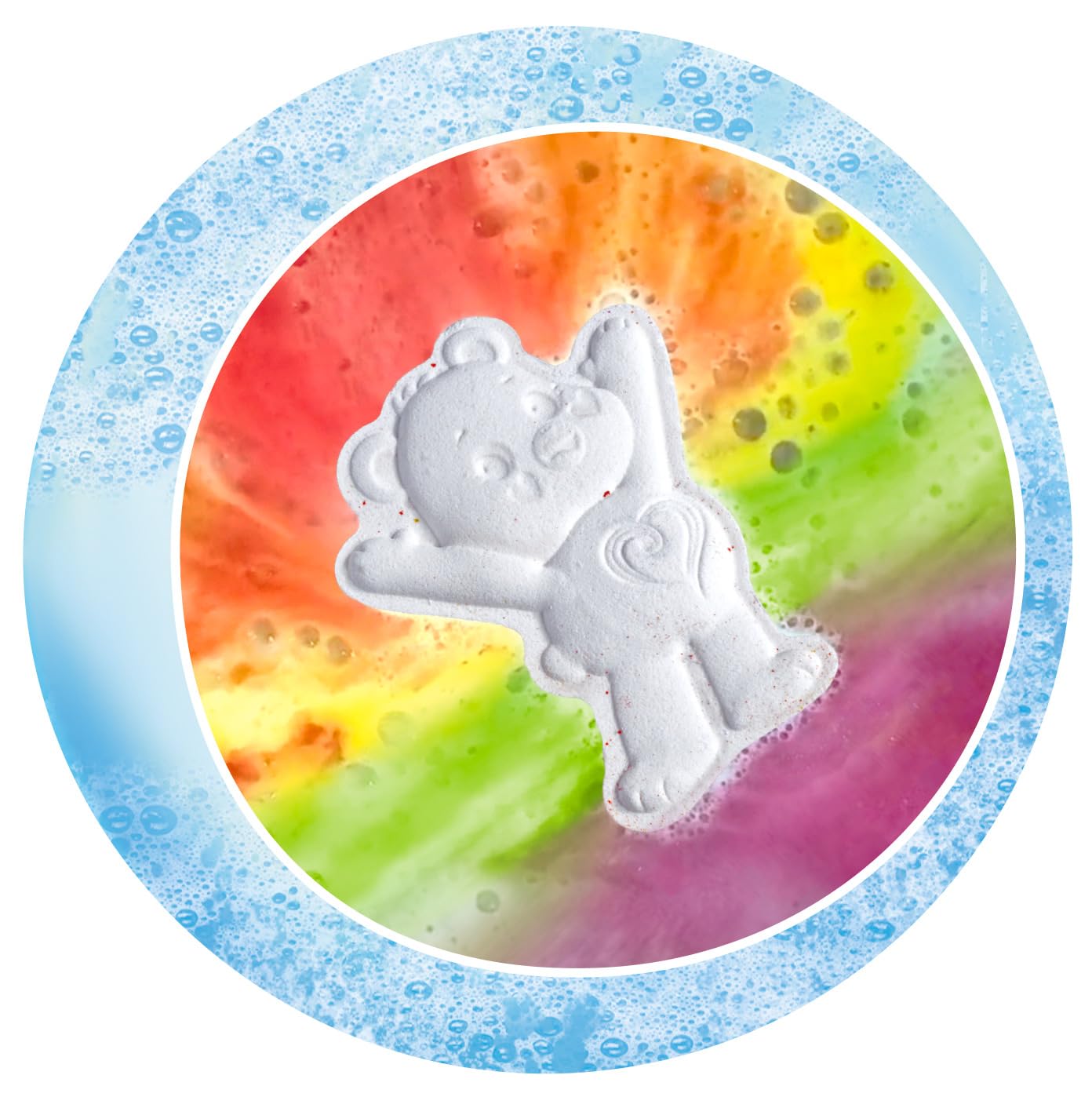 Simba Glibbi Care Bears Bearbomb Lucky Bear Bath Bombs Magic Colour Effect Bath Toy 110 Grams Ages 3+ Beauty and Personal Care Simba