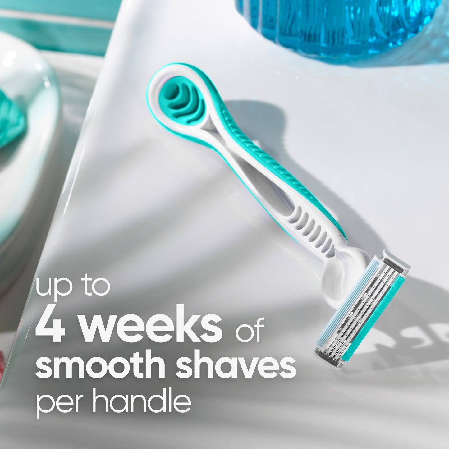 Gillette Venus Simply 3 Sensitive Women's Disposable Razors, Pack of 1 with 4 razors Beauty & Personal Care Gillette Venus
