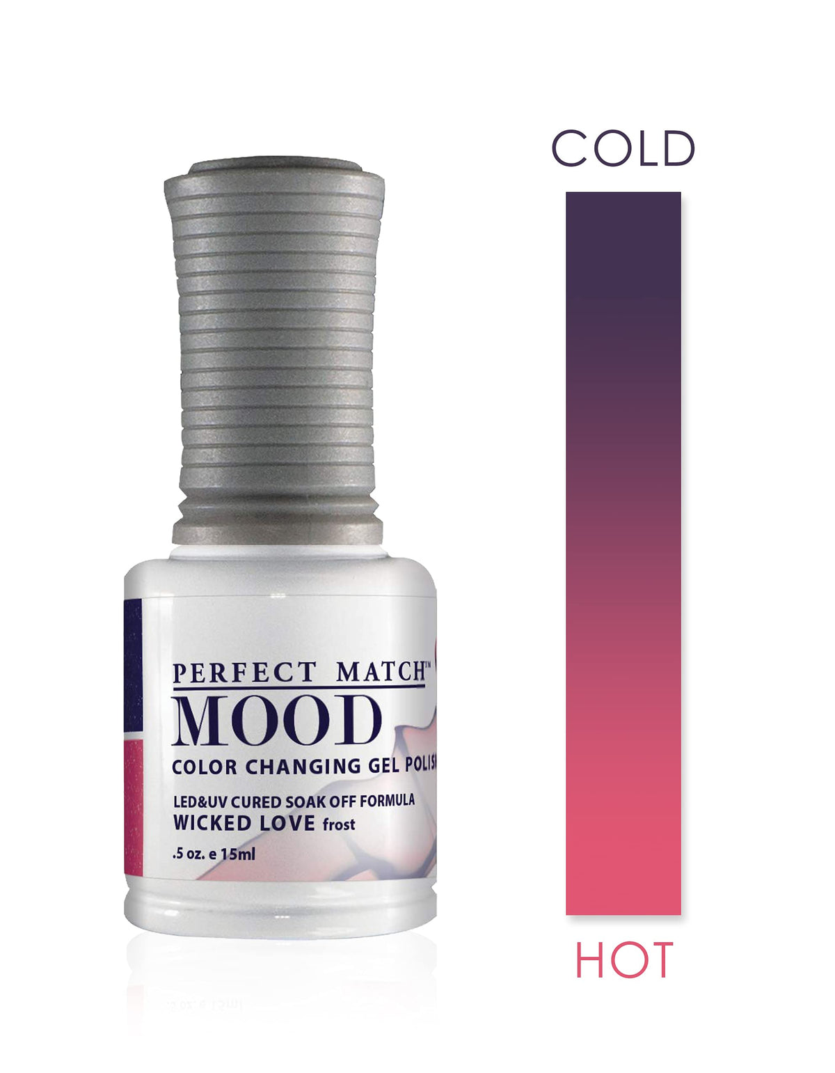 LeChat Perfect Match Mood Gel Polish, Wicked Love, 0.500 Ounce (MPMG39)