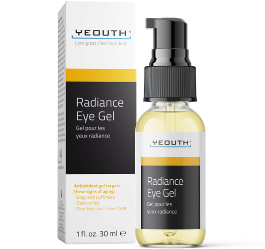 YEOUTH Under Eye Gel with Hyaluronic Acid, Skin Care Targets The Appearance of Puffiness, Dark Circles & Under Eye Bags, Revitalizing Hydrating Beauty & Personal Care YEOUTH