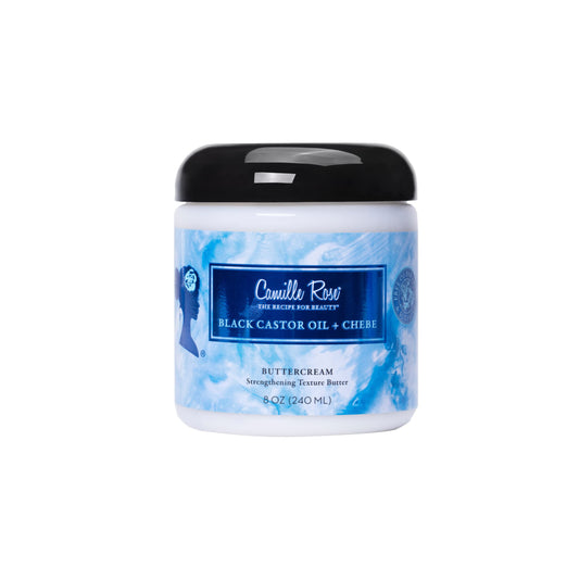Camille Rose Black Castor Oil & Chebe Buttercream, Strengthening and Styling Butter to Restore Moisture for Thick, Textured Hair, 8 oz Beauty & Personal Care Camille Rose