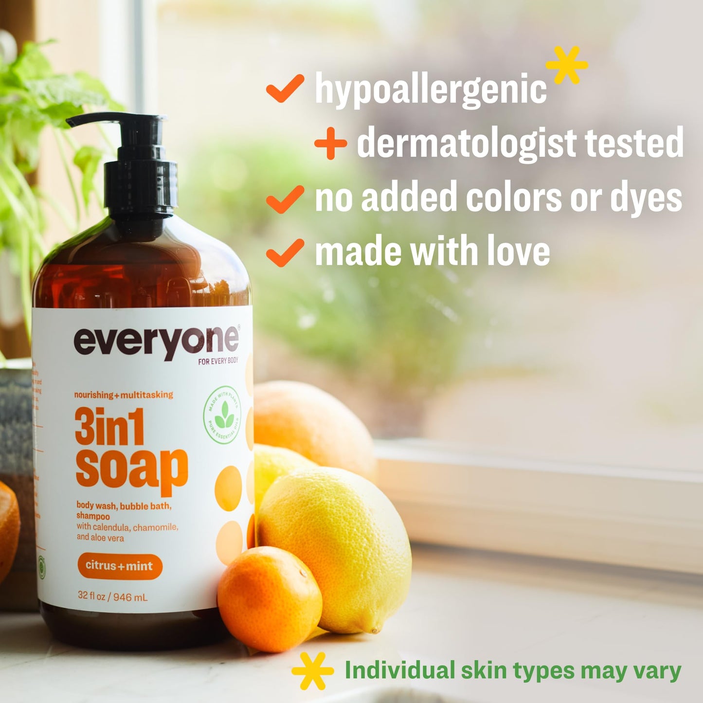 Everyone 3-in-1 Soap, Citrus/Mint, 32 Ounce Beauty & Personal Care Everyone