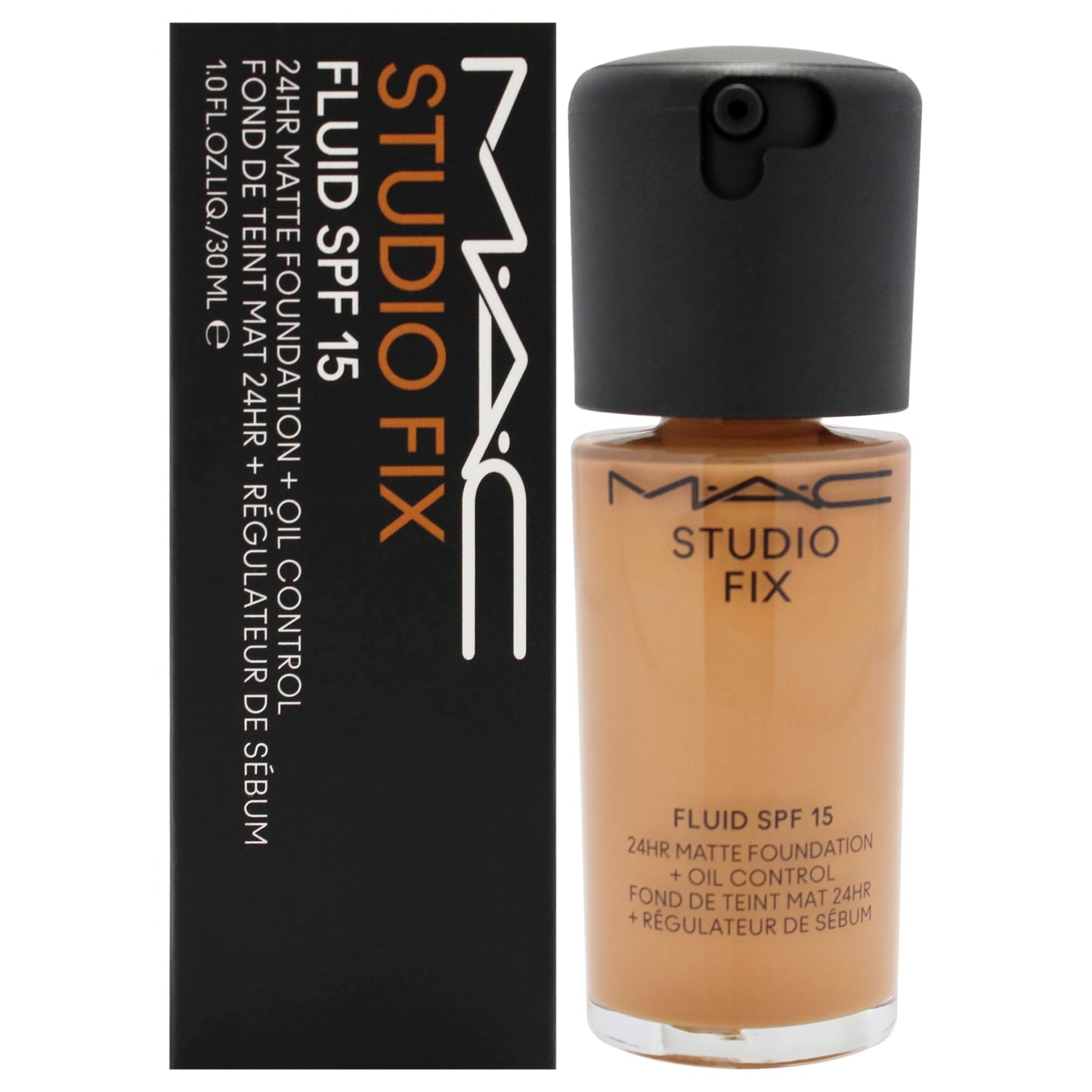 Studio Fix Fluid SPF 15 24Hr Matte Foundation Plus Oil Control -NC45 by MAC for Women - 1 oz Foundation Beauty & Personal Care MAC