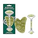 EcoTools Beauty Skin Care Tool Jade Facial Roller and Gua Sha Stone Duo, Face Roller and Massager, Skincare and Sculpting Tools, Green, Promotes Beauty & Personal Care EcoTools