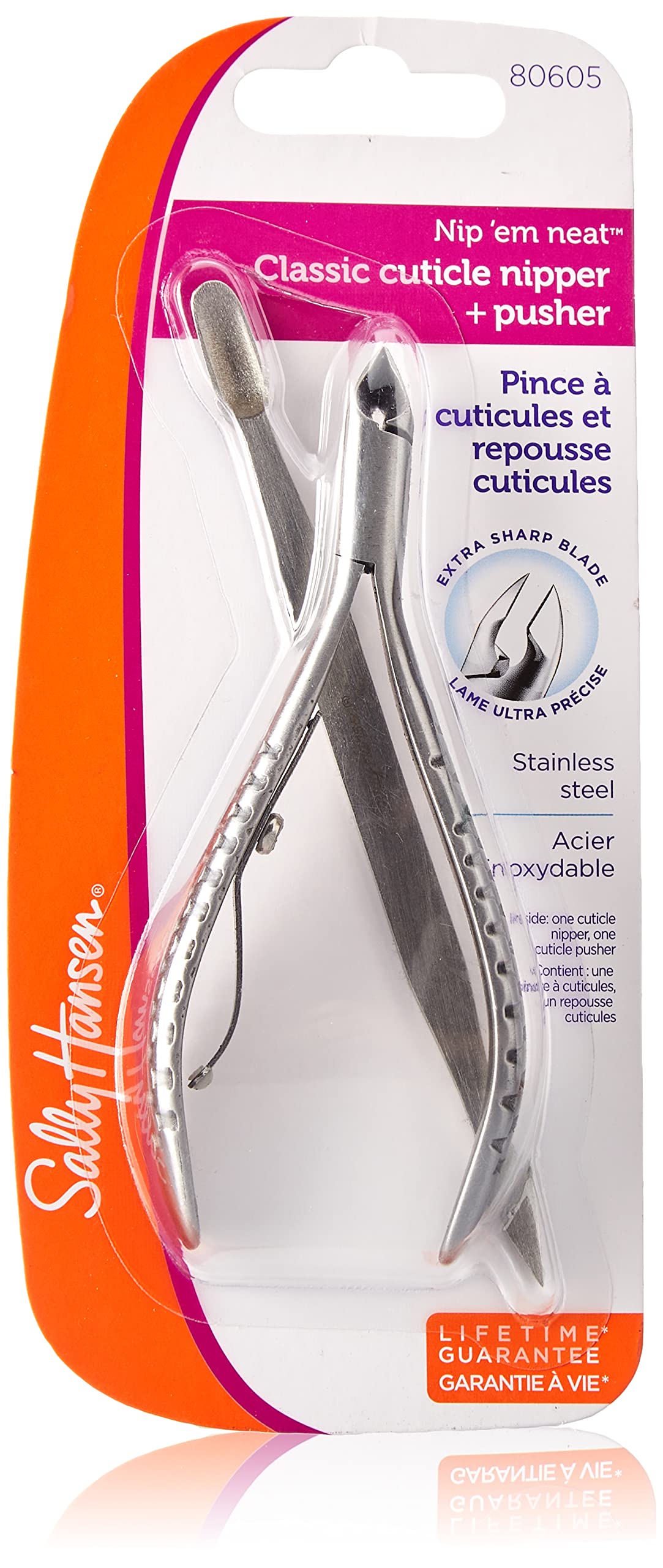 Sally Hansen Beauty Tools, Nip'em Neat-Cuticle Nipper, Pusher, Half Jaw, 1 count, Cuticle Cutter, Cuticle Nipper, Cuticle Clippers, Cuticle Trimmer Beauty & Personal Care Sally Hansen