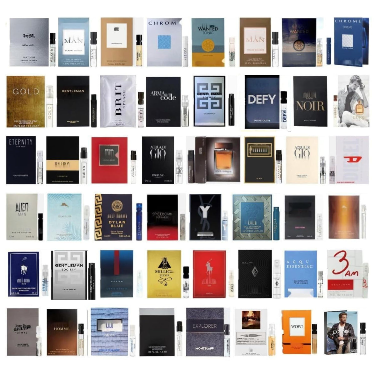 Cologne 11 Designer Samples Vials For Men Beauty & Personal Care Cologne