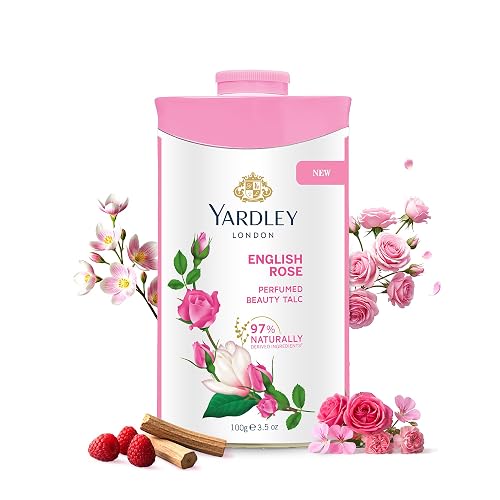 Yardley London English Rose Perfumed Deodorizing Talc Talcum Powder 100gm Beauty & Personal Care Yardley