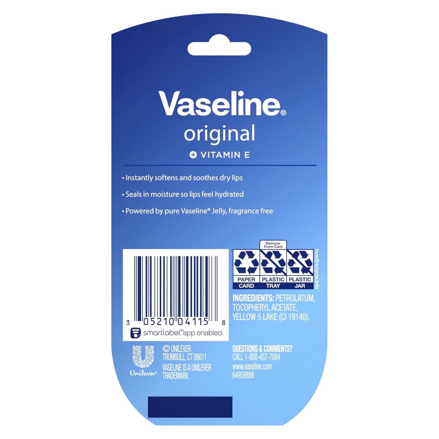 Vaseline Lip Therapy 2 Pack Original Mini For Dry, Chapped Lips Hydrating Lip Balm 0.5 oz Beauty & Personal Care Vaseline