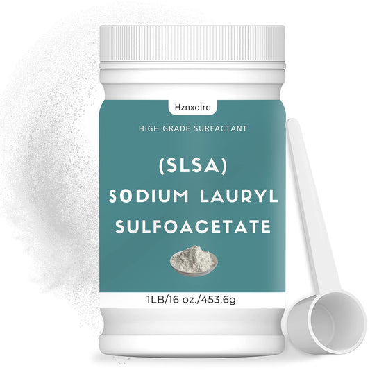 1 Pound SLSA Powder for Making Bath Bombs, Premium SLSA Sodium Lauryl Sulfoacetate Powder, Amazing Bubbles, Gentle on Skin, Suitable for Making Bath Beauty and Personal Care Hznxolrc
