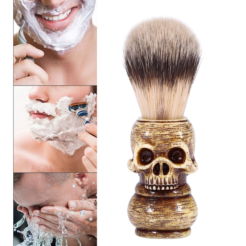 Xinwoer ??????????????????? ??????????? Mens Skull Head Salon Beard Shaving Brush Beauty and Personal Care Xinwoer