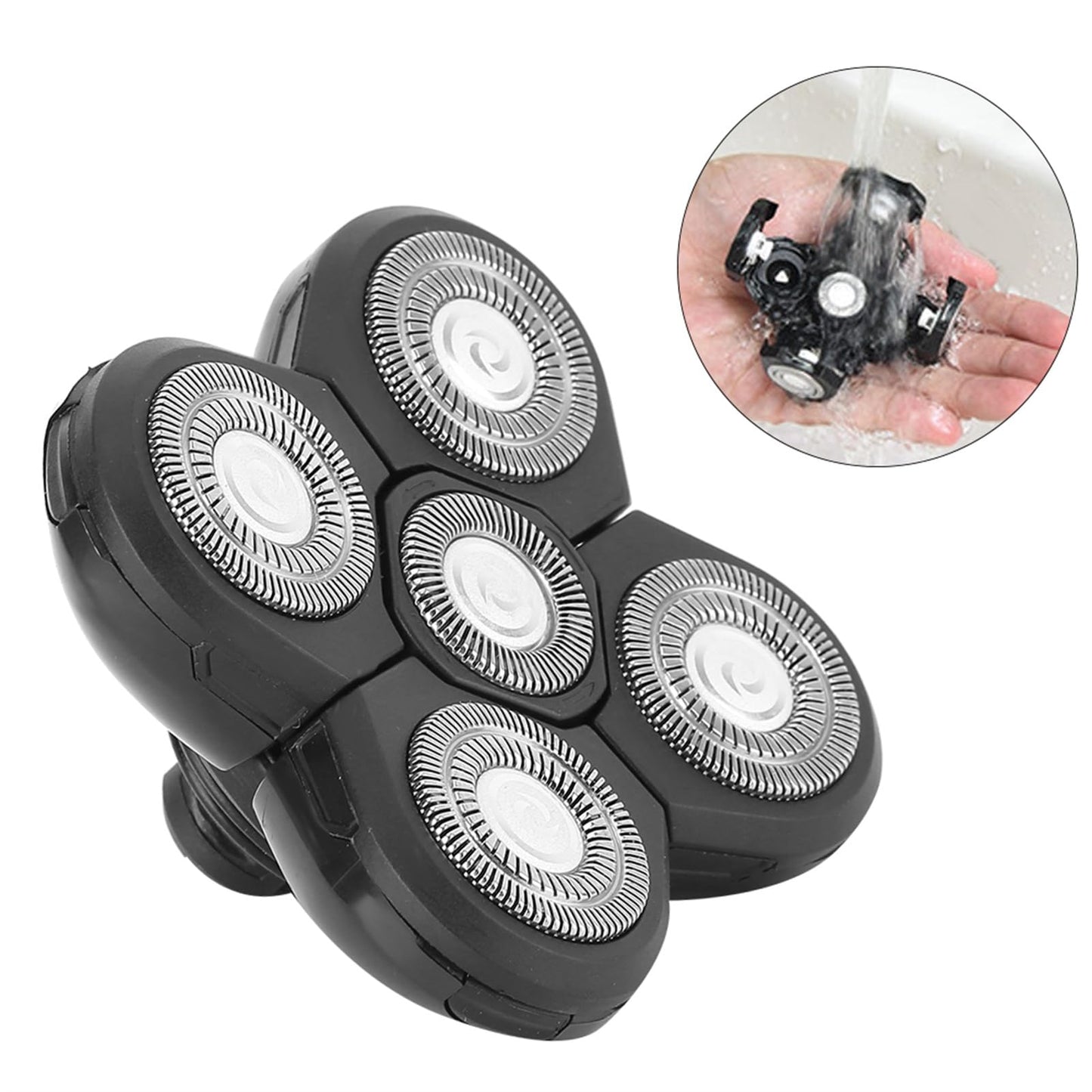 Men Electric Shavers Replacement Head Electric Beard Shaver 5 Blade Rotating Head Accessory Replacement (Spare 5 Blades) Beauty and Personal Care LUCKDANO