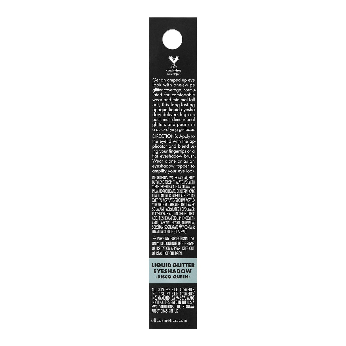 e.l.f. Liquid Glitter Eyeshadow, Long Lasting, Quick-Drying, Opaque, Gel-Based Eyeshadow For Creating High-Impact, Disco Queen, 0.10 Fl Oz Beauty & Personal Care e.l.f.