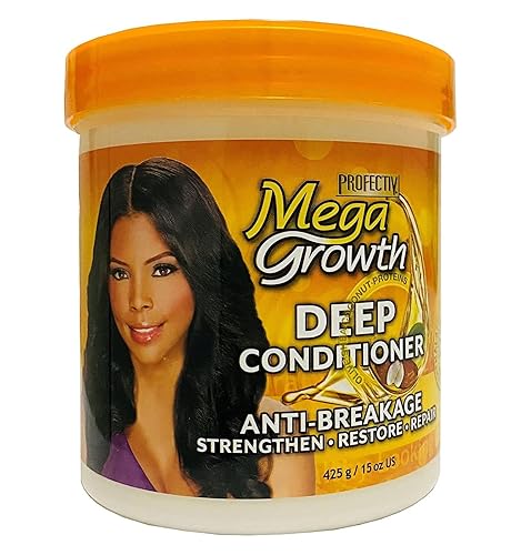 Mega Growth Anti-Breakage Strengthening Deep Conditioner - Hydrating Hair Mask, Restores & Repairs Damaged Fragile Hair, Revitalizes, Renews Beauty & Personal Care Profectiv