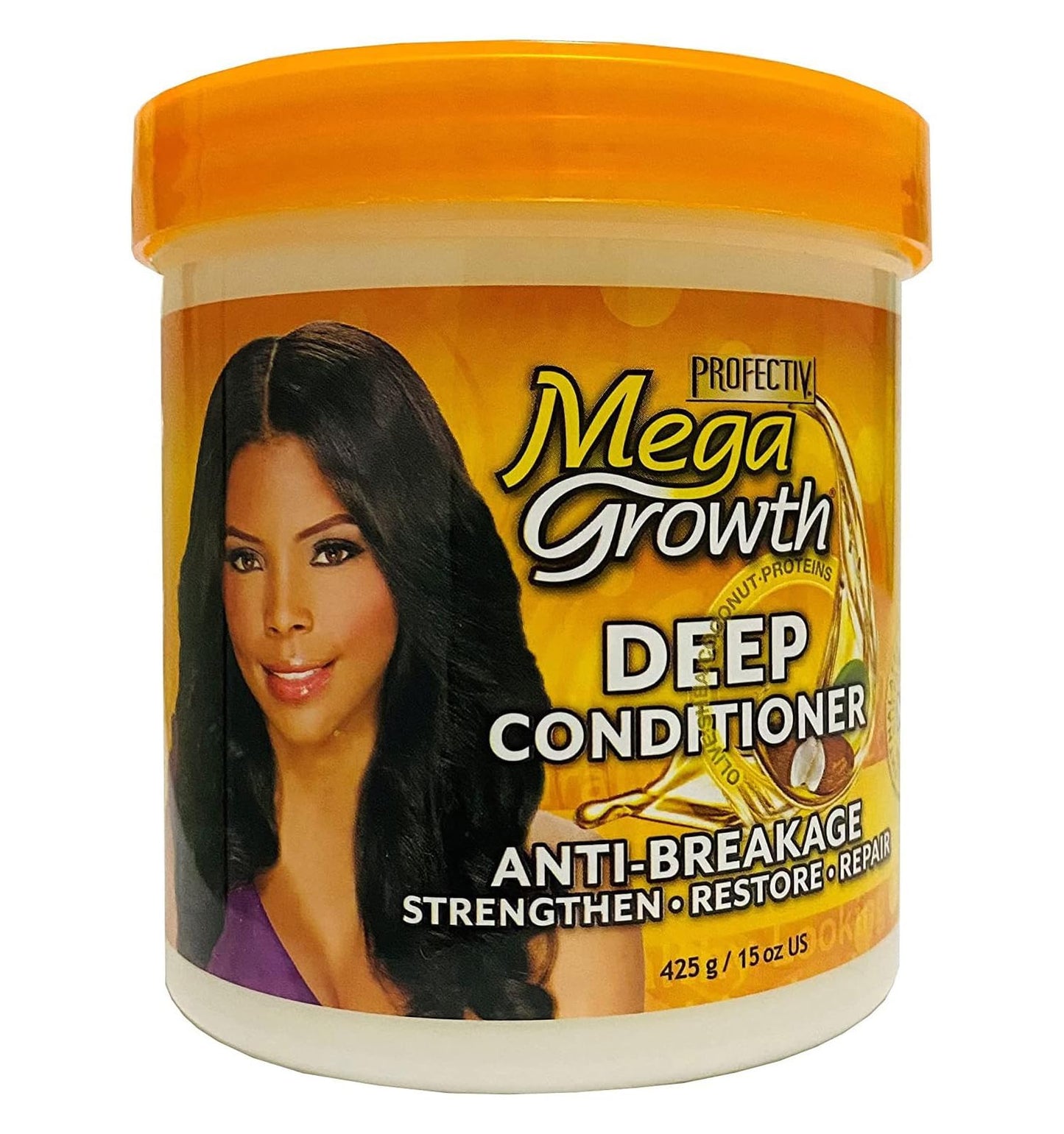 Mega Growth Anti-Breakage Strengthening Deep Conditioner - Hydrating Hair Mask, Restores & Repairs Damaged Fragile Hair, Revitalizes, Renews Beauty & Personal Care Profectiv