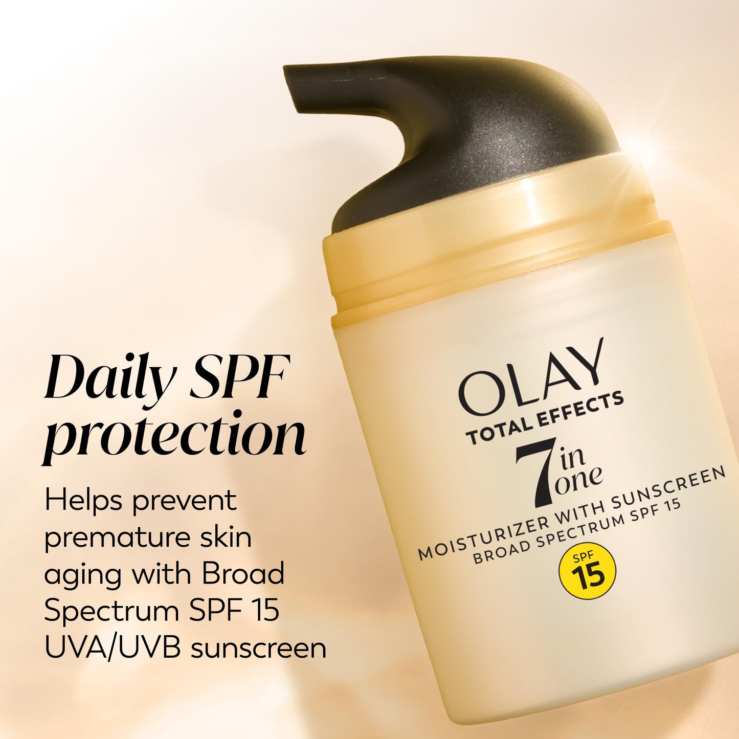 Total Effects 7-in-1 Anti-Aging Face Moisturizer with SPF 15, Fragrance-Free 1.7 oz ( Pack of 3) Beauty & Personal Care Olay
