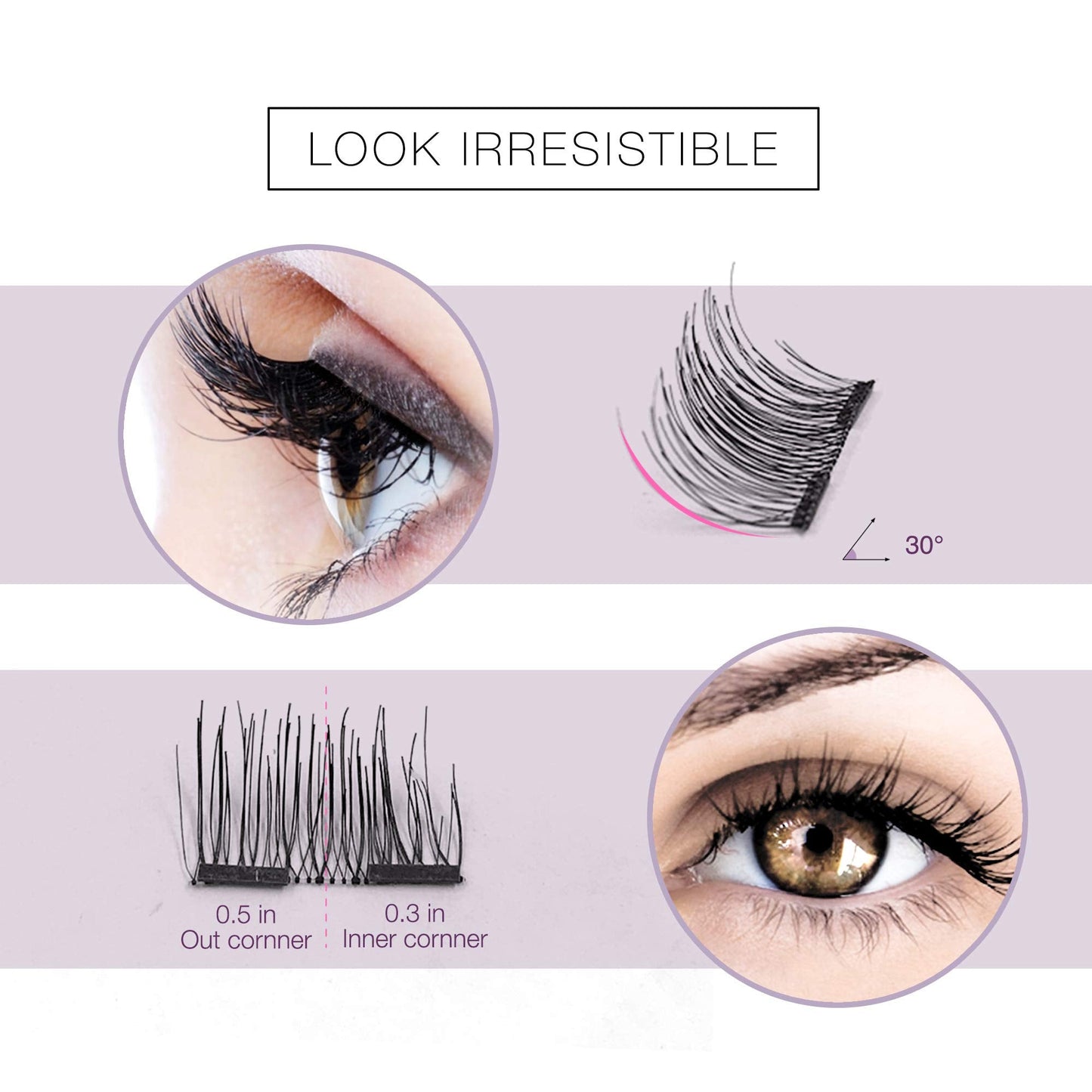 VASSOUL Magnetic Eyelashes with Applicator - Reusable Premium Lashes, Easy Application, No Glue Needed, Natural Look Beauty & Personal Care VASSOUL