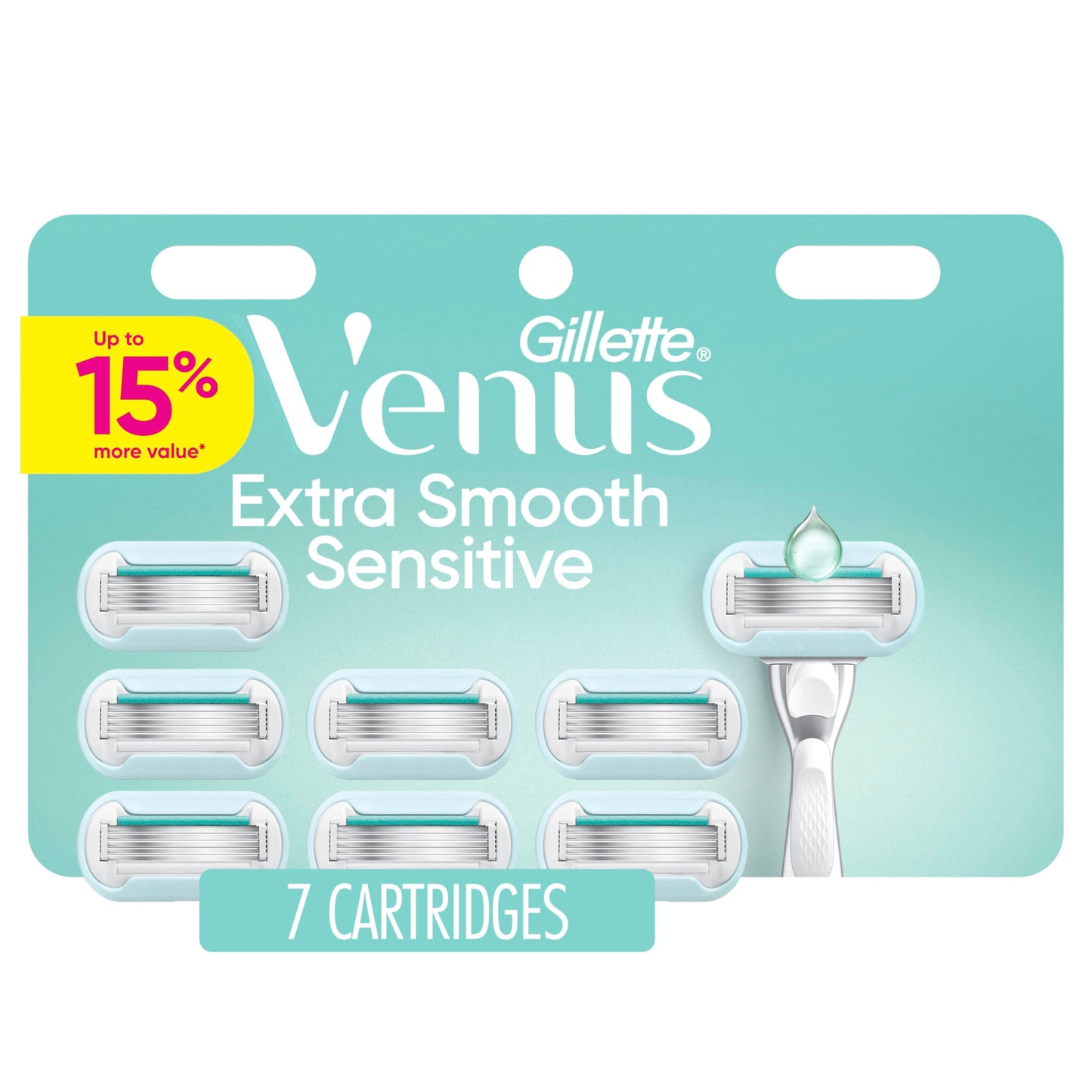 Gillette Venus Extra Smooth Sensitive Women’s Razor Blades for Sensitive Skin, 5-Bladed Razor Refills, 7 Count Beauty and Personal Care Gillette Venus