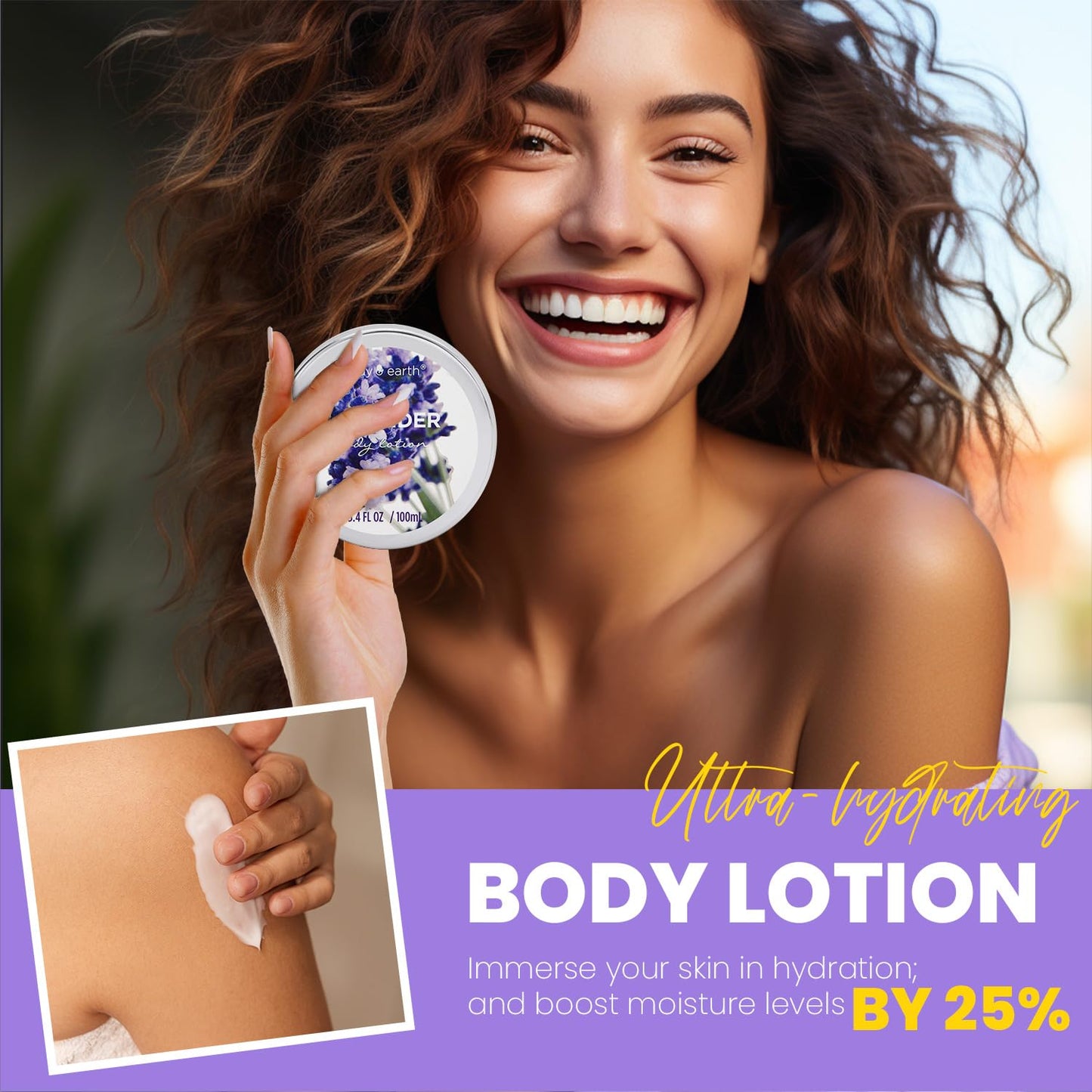 Gift Set for Women Body & Earth Gifts Set Lavender Gift Baskets For Women Bath Sets with Bubble Bath Body Lotion Scented Candle Mother‘s Day Gifts Beauty & Personal Care BODY & EARTH