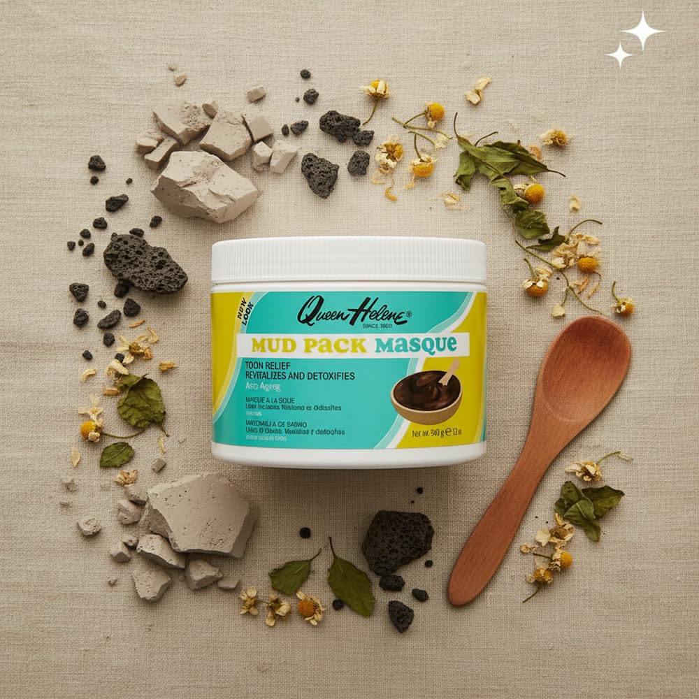 Queen Helene Mud Pack Masque, 12 Ounce, Cleanser, Softening, Smoothening, Tightens Loose Skin, Stimulates Blood Circulation Beauty & Personal Care Queen Helene